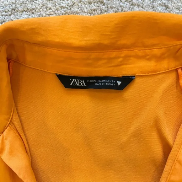 ORANGE MINI DRESS - Picture 5 of 10